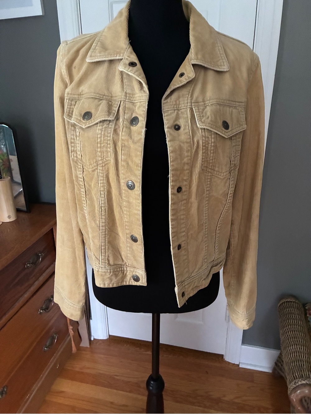 American Eagle Outfitters Tan Corduroy Jacket